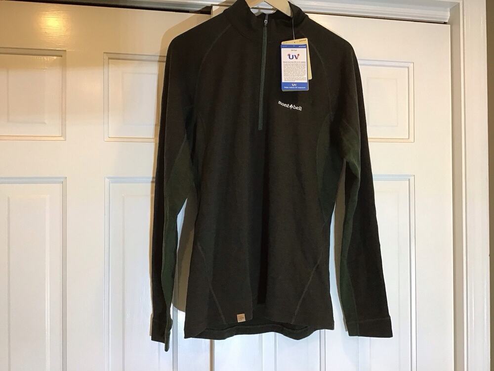 Montbell NWT Merino Wool Plus Action Zip Men Fits S-M Base-layer Outdoors Hiking